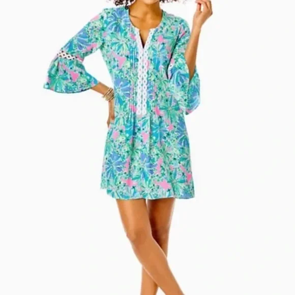 Lilly Pulitzer Hollie 3/4 sleeve tunic dress - Picture 2 of 7
